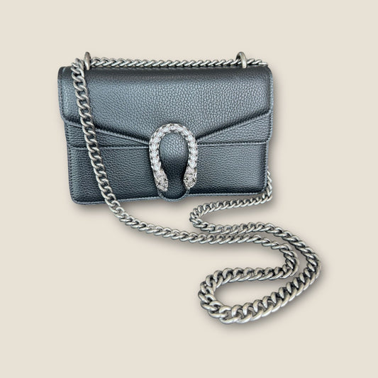 Inspired Designer Black Bag Snake