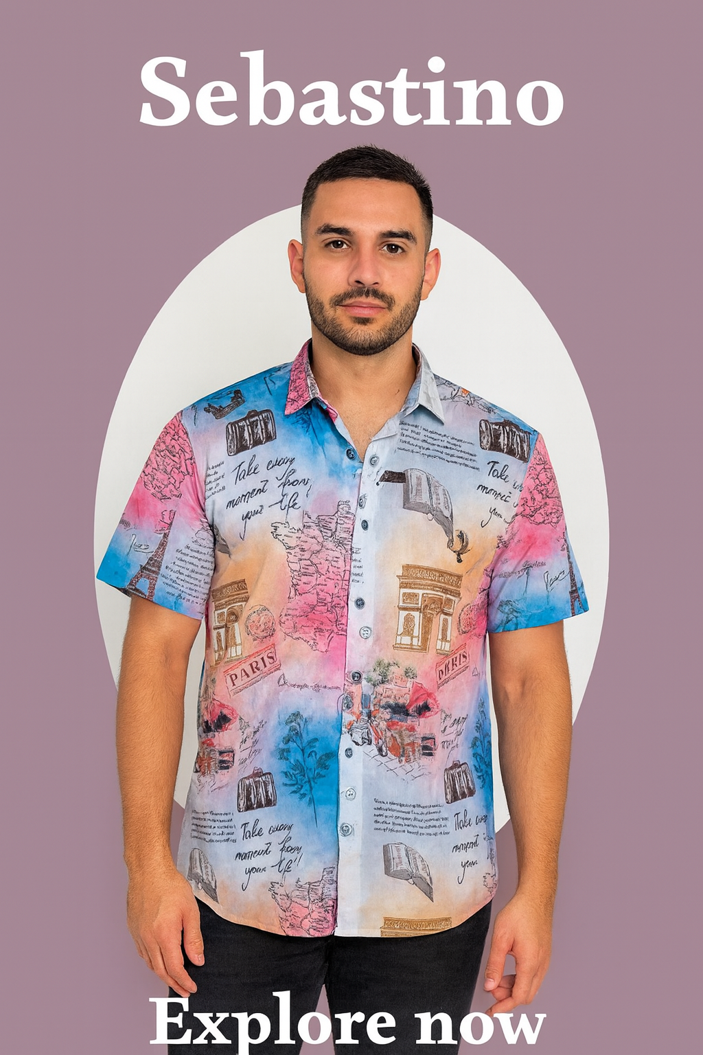 Sebastino Bible Symbols Men's shirt