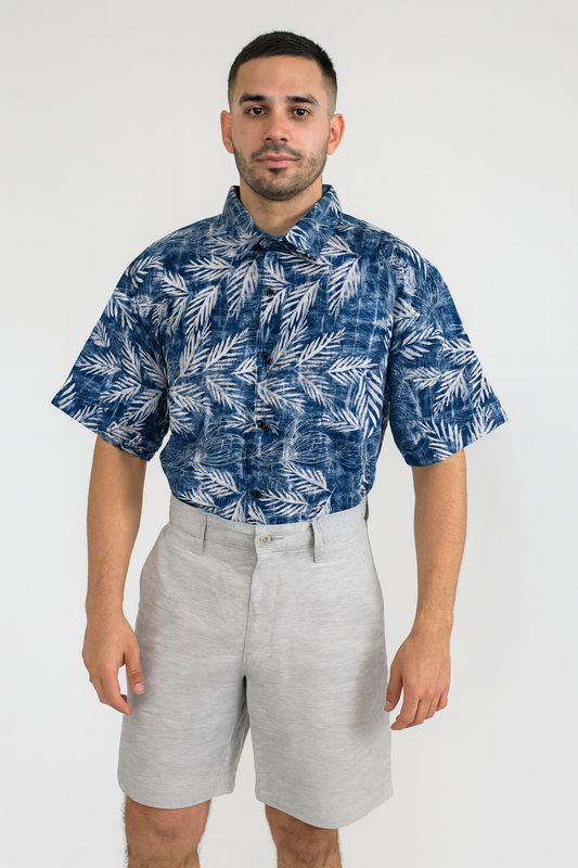 Blue Leaf Men's Shirt