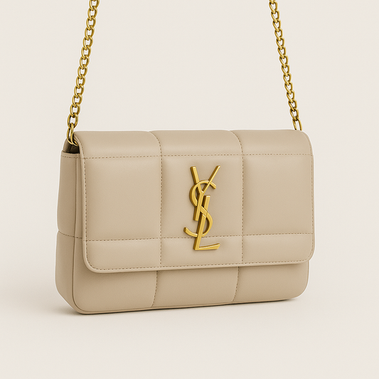Compact Luxury designer inspired Bag in ivory