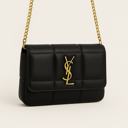 Compact Luxury Designer Inspired Bag in Black