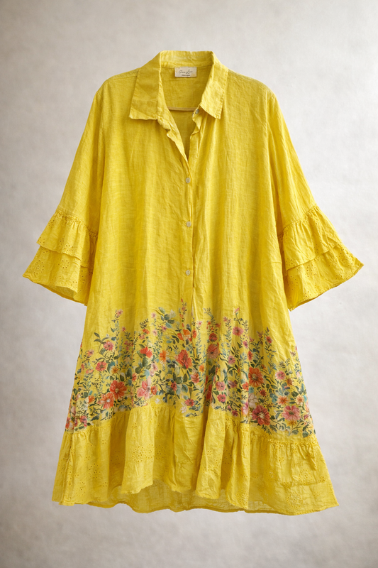 Yellow Floral Dress