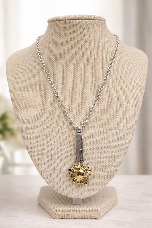 Flower Ingot Necklace