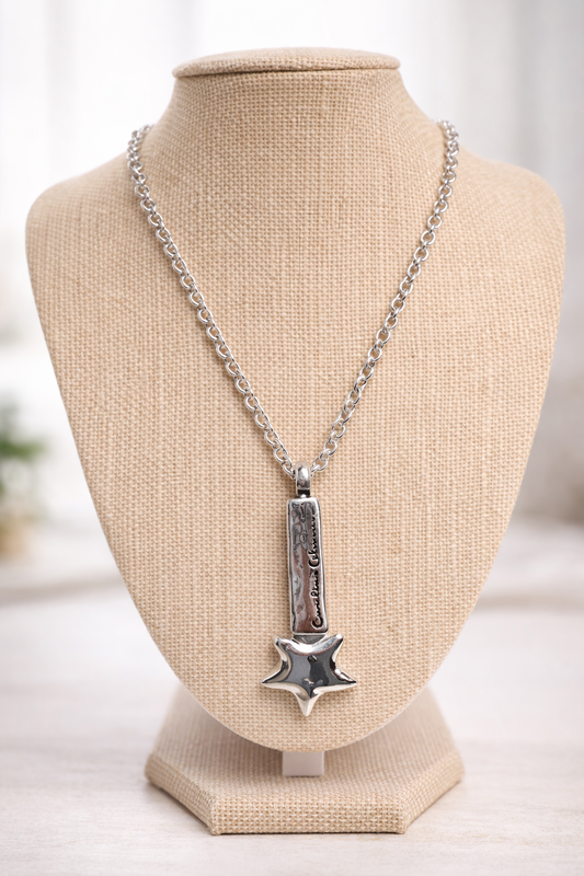 Star Ingot Necklace Silver
