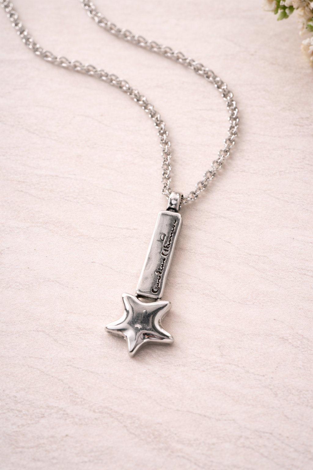 Star Lingot Necklace Silver