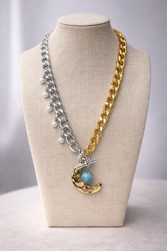 Lunatic Gold-Silver Necklace