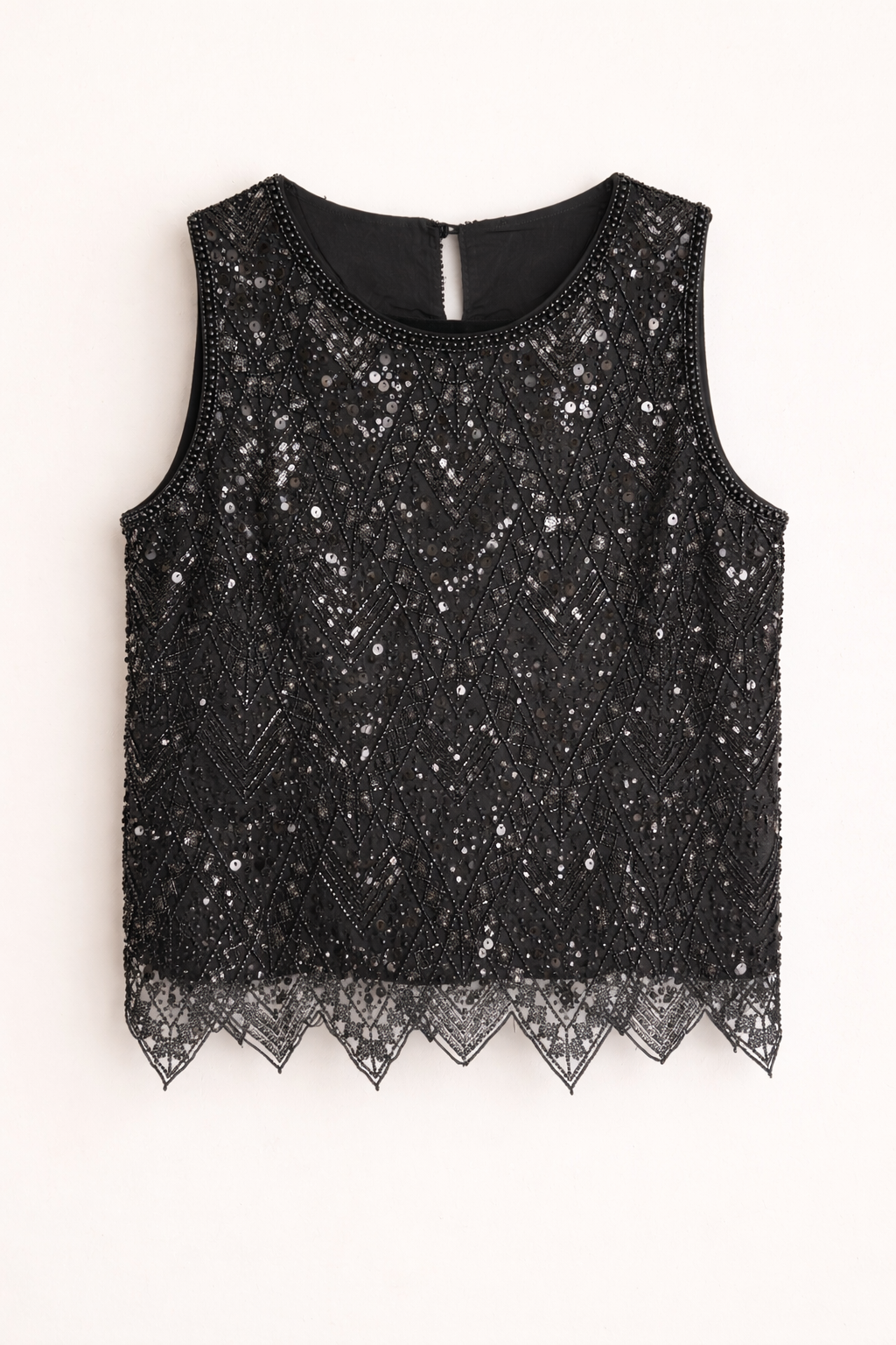 Soft Glam Black Top