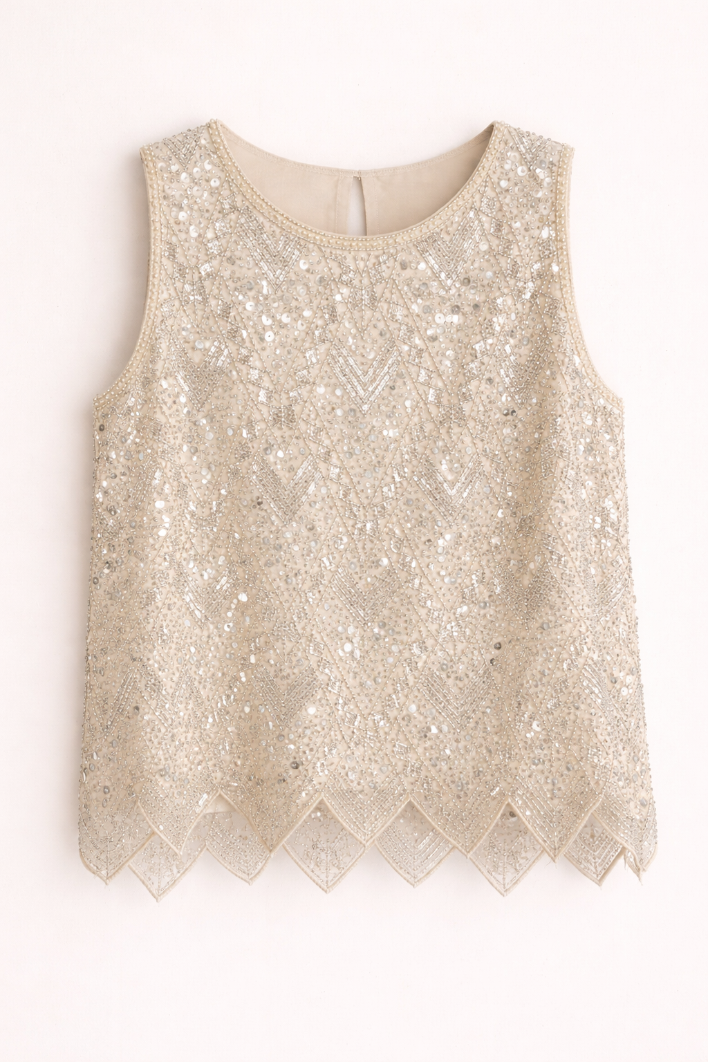 Soft Glam Ivory Top