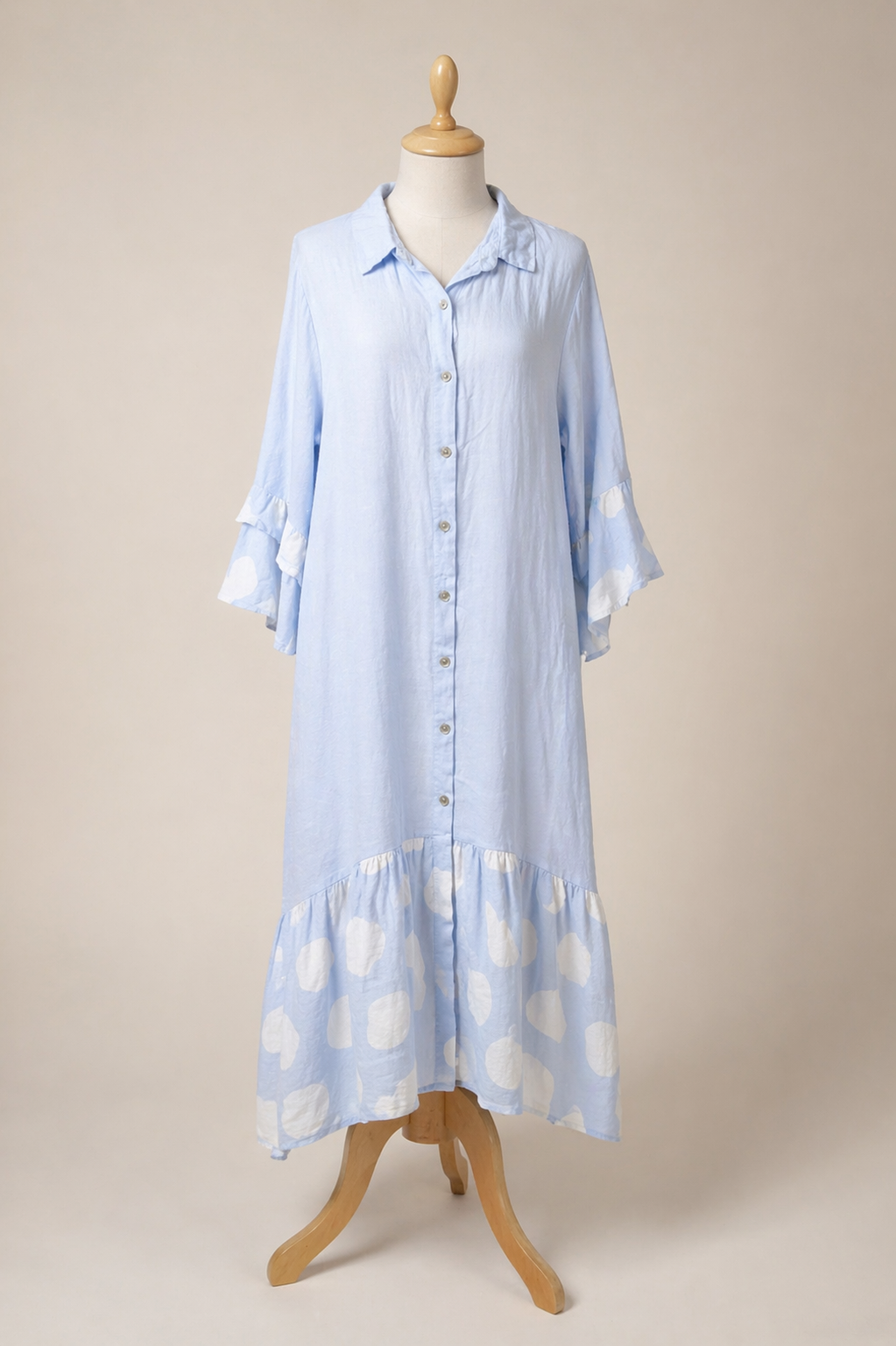 Polka Dot Blue Dress