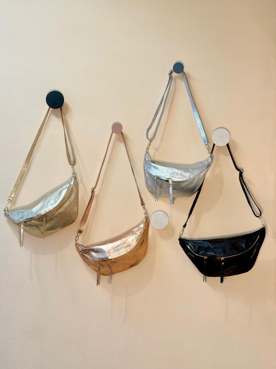 Metallic Black Bag