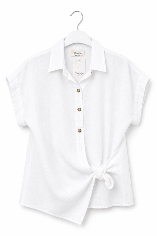 White Knot Blouse