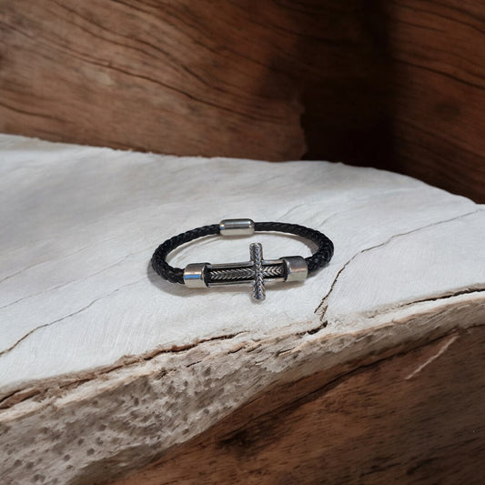 Men Cross Bracelet