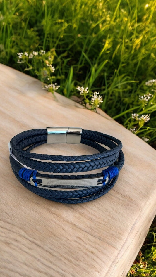 Men Bracelet with Lord’s Prayer
