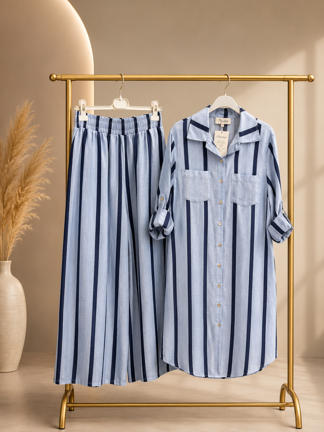 Blue and Navy Line Set