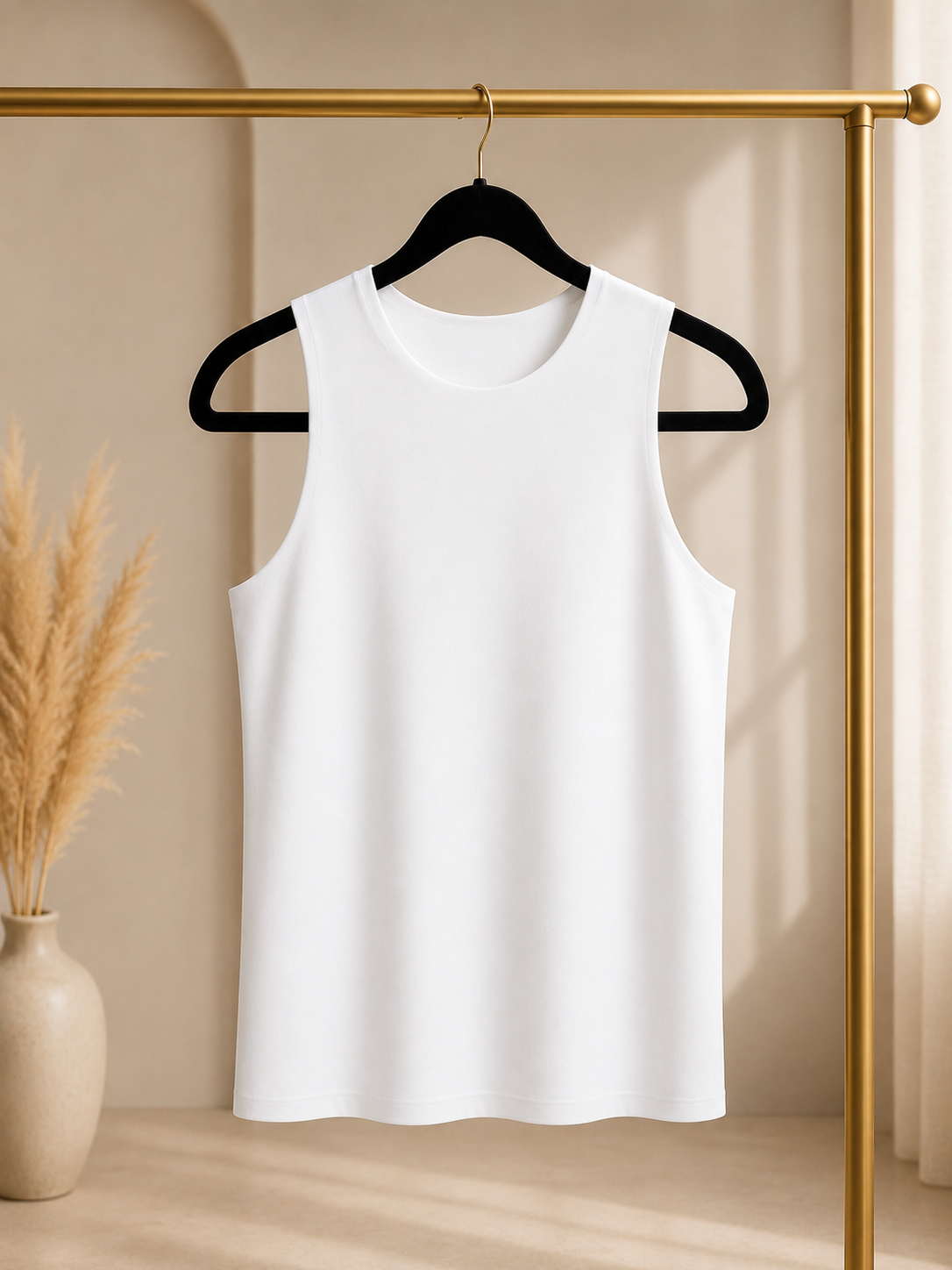 White Basic Tank Top