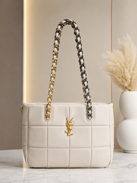 Inspired Designer Handbag Ivory