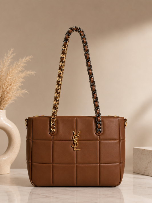 Inspired Designer Handbag Brown