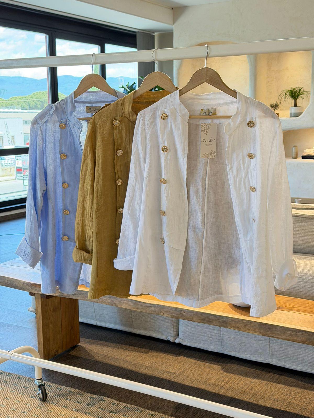 Blue Jacket With Gold Details