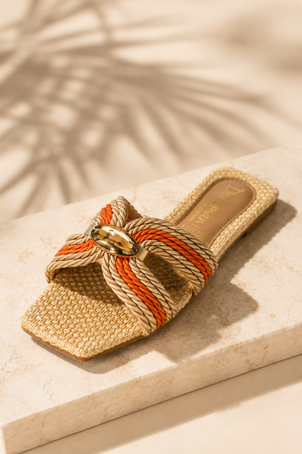 Orange Yute Sandal