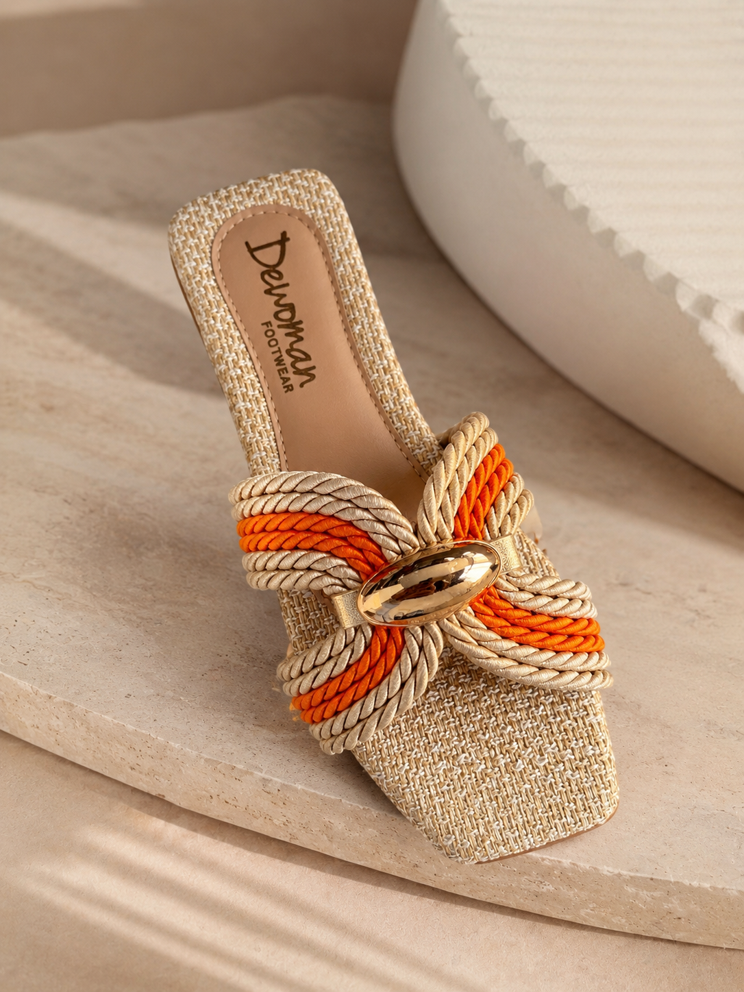 Orange Yute Sandal
