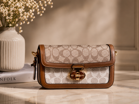 Brown Monogram Shoulder Bag