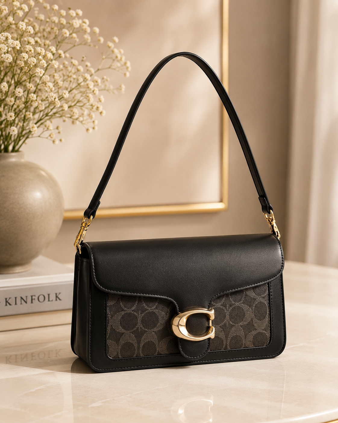 Black Monogram Shoulder Bag