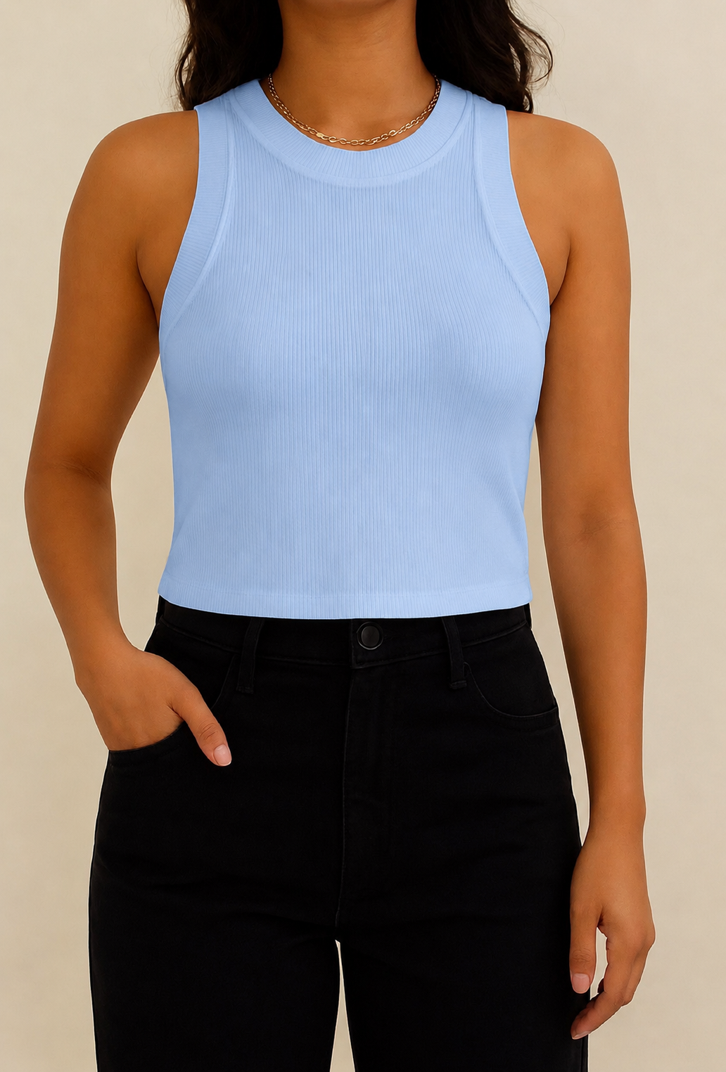 Basic Blue Top RunAway