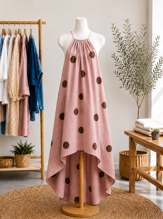 Pink Dot Breeze Dress