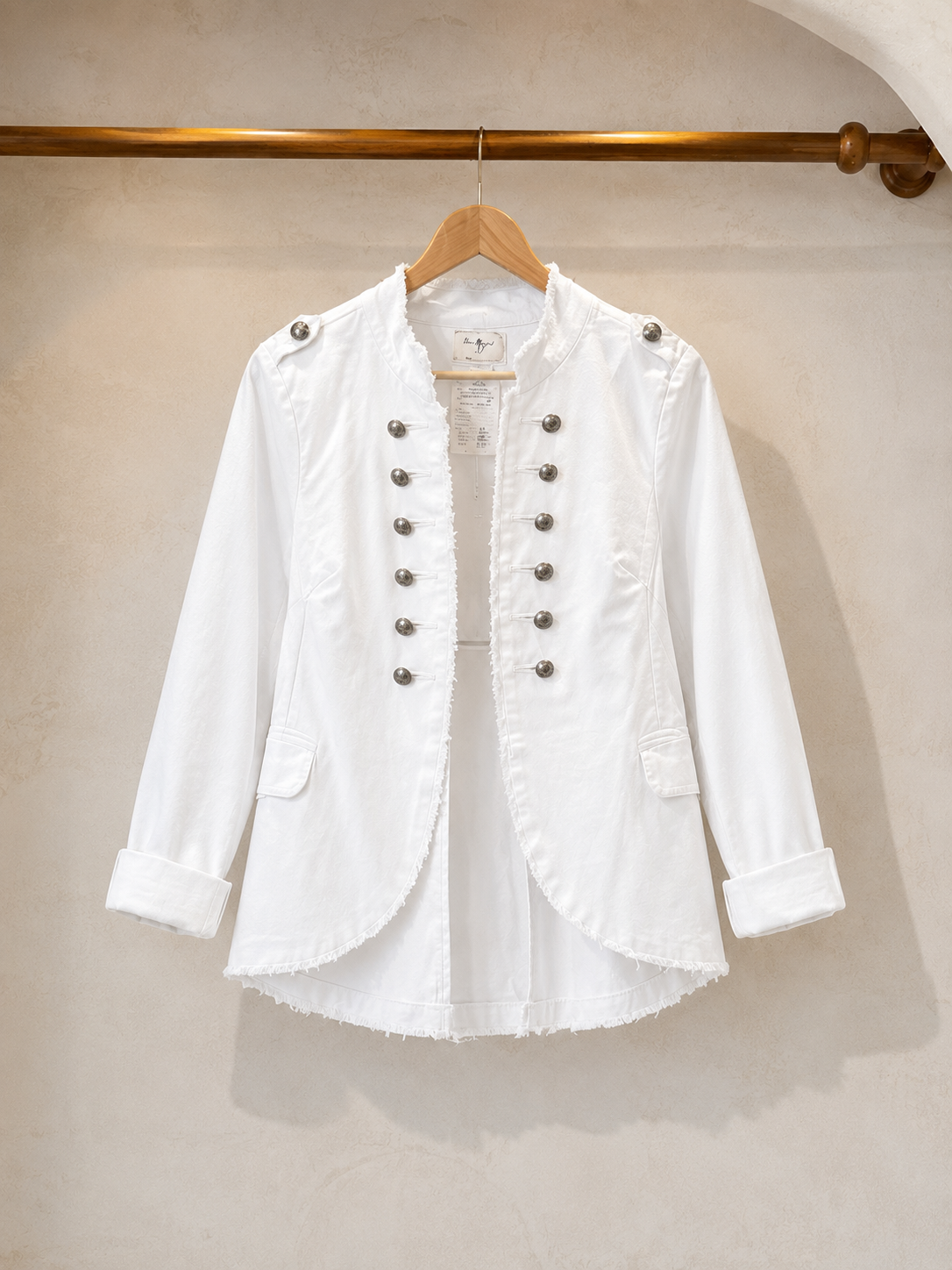 White Chic Linen Jacket