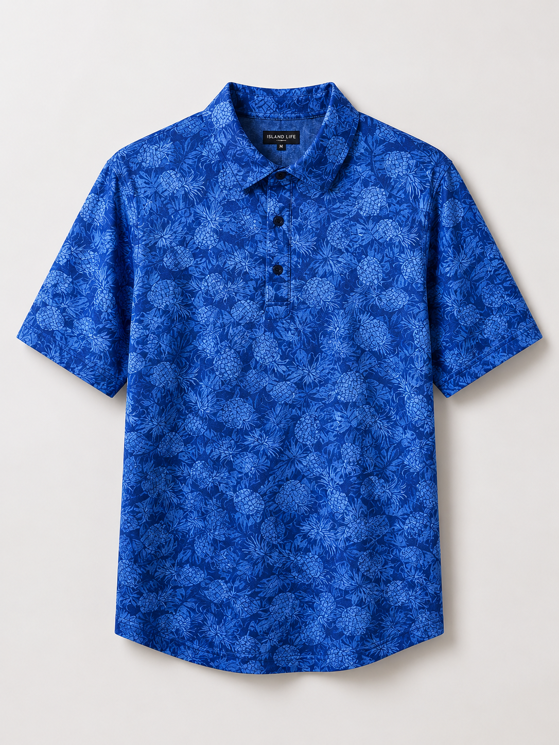 Polo Tropical Pineapple Dark Blue