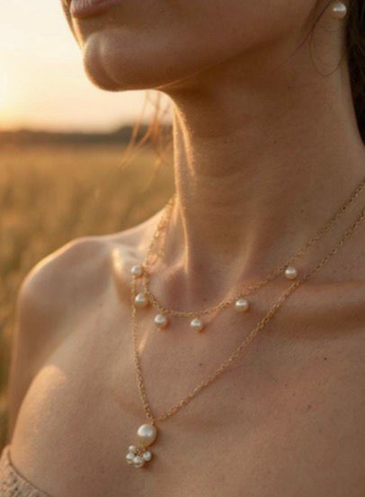 Dots Pearl Necklace