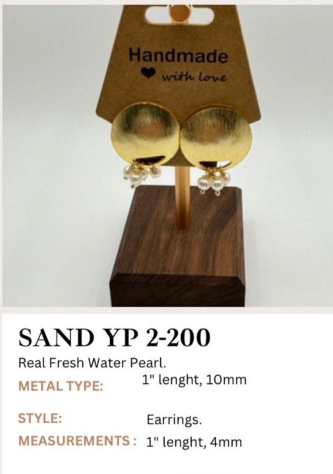 Sand Pearl Earring