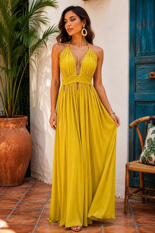 Cleopatra Green Dress