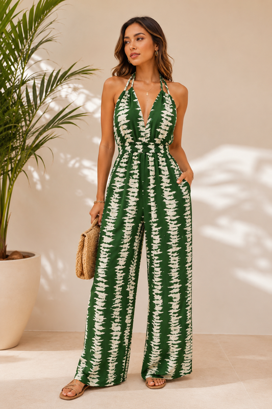 Pacifica Jumpsuit-Green