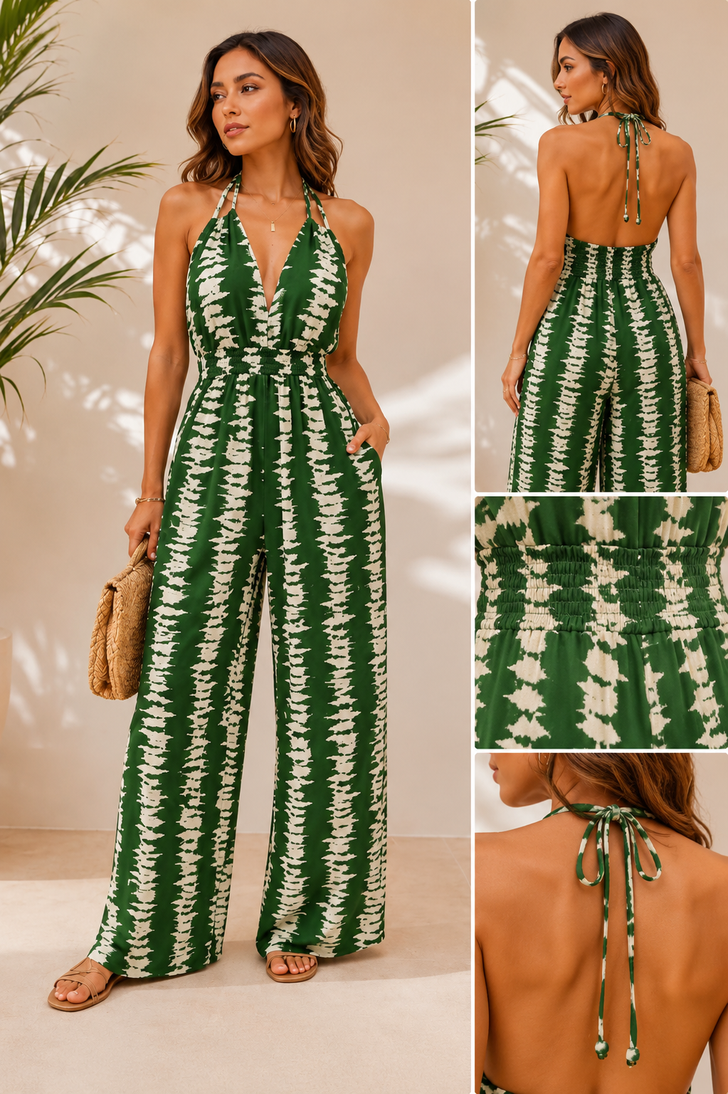 Pacifica Jumpsuit-Green