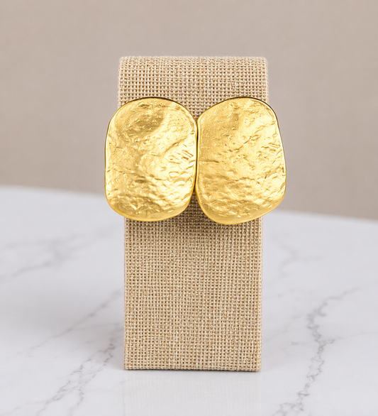 Matte gold earrings