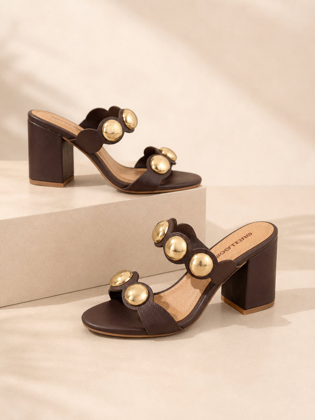 Brown Elegant Heels