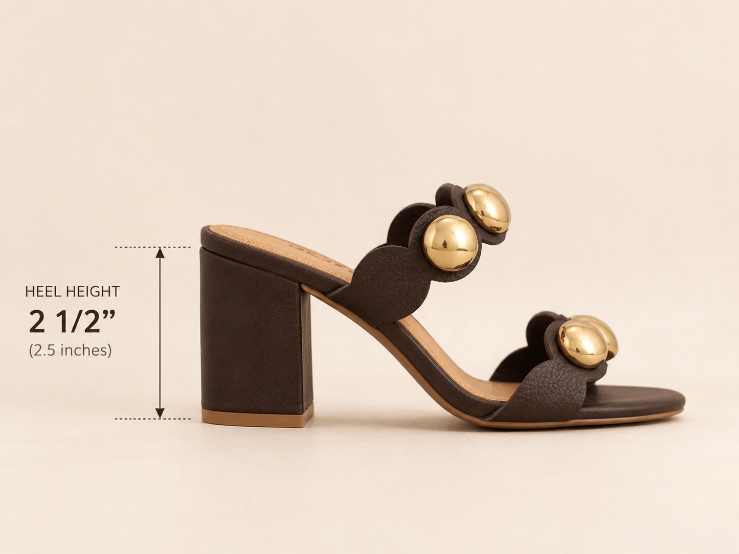 Brown Elegant Heels