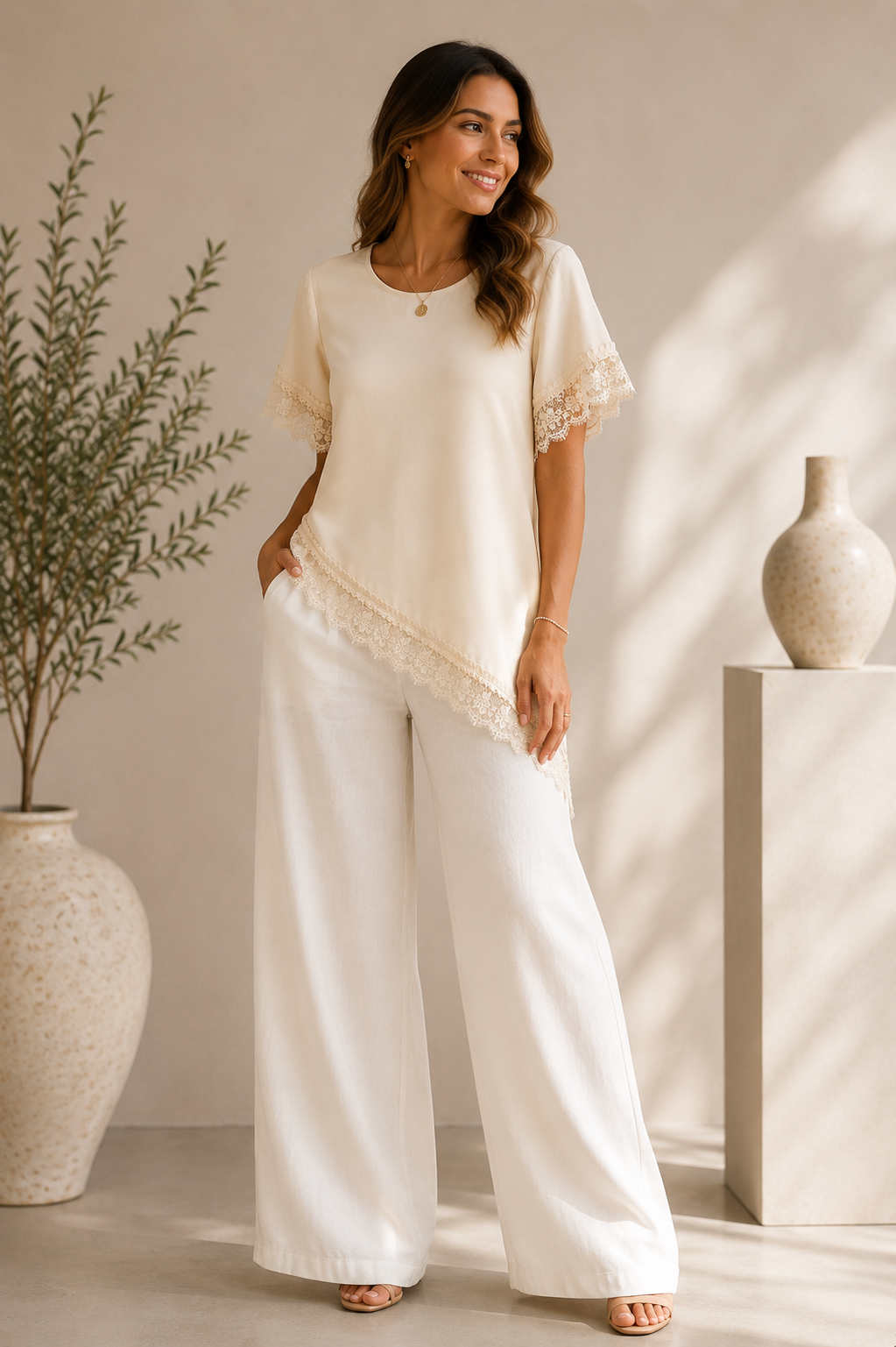 Beige Italian Blouse