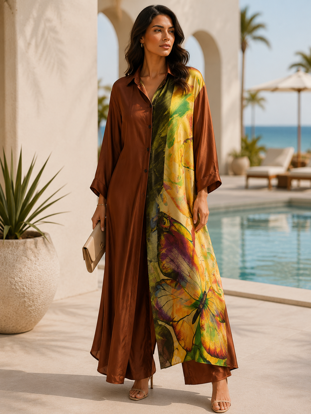 Autumn Butterfly Tunic Set