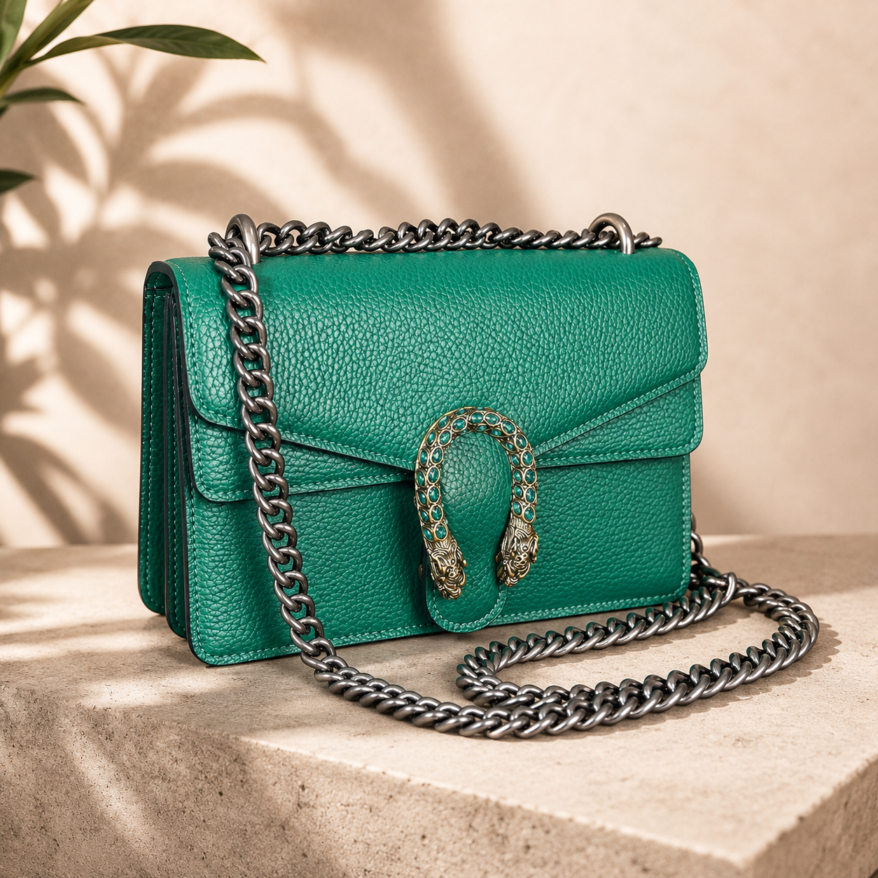 Inspired Designer Bag Green Snake