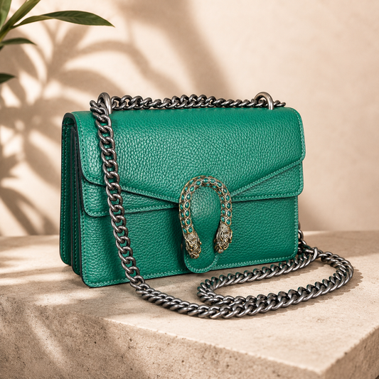 Inspired Designer Bag Green Snake