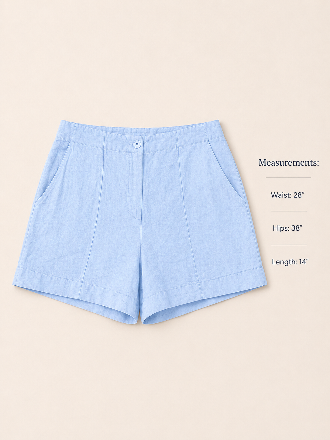 Italian Linen Short-Blue
