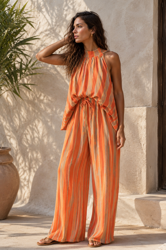 Striped Orange Set