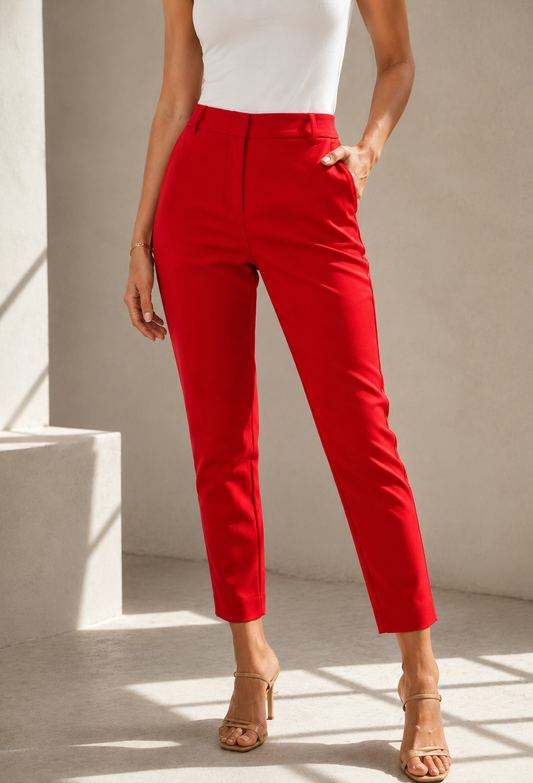 Dress Pants Red Ovi