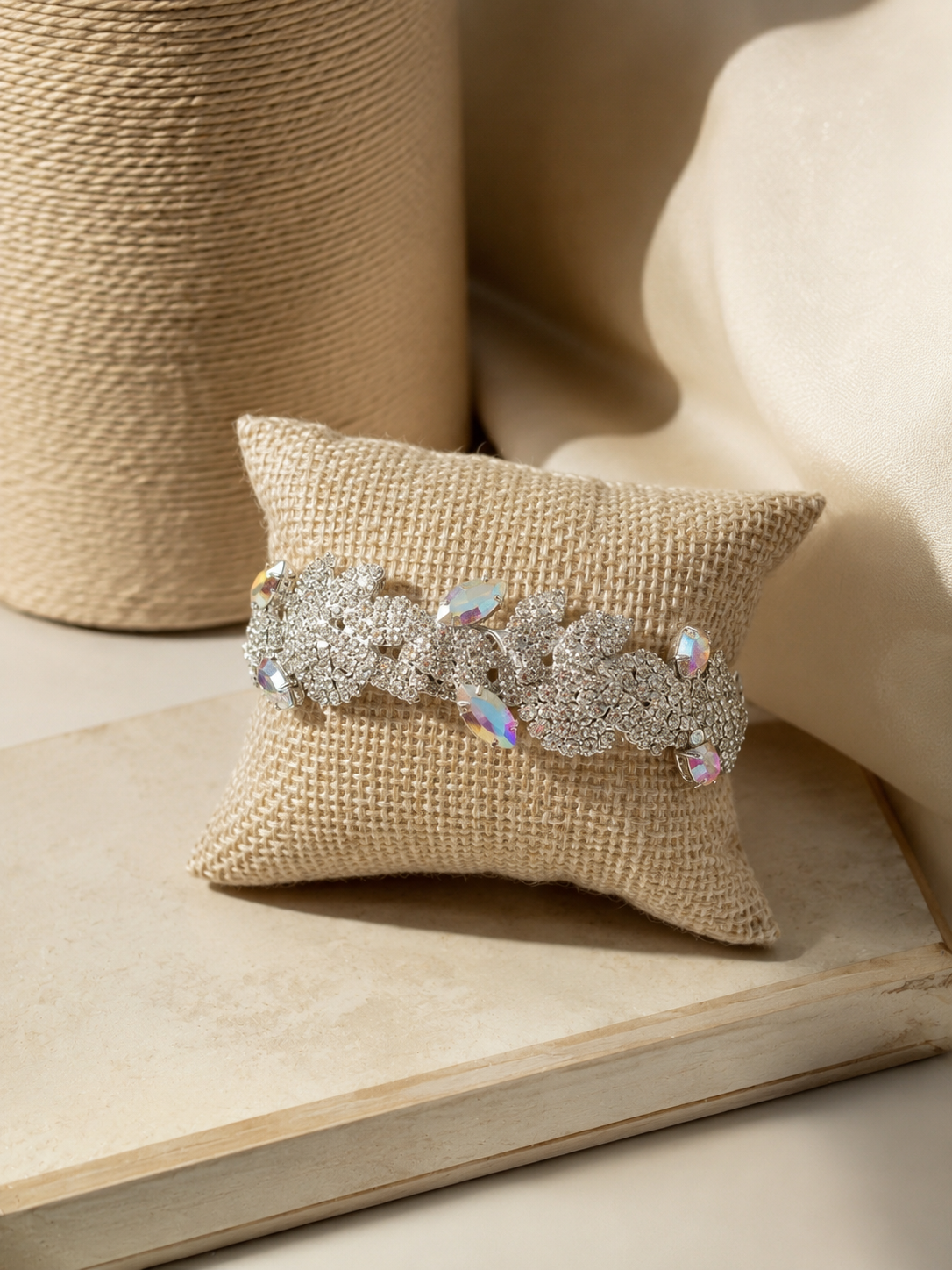 Crystal Blossom Iridescent Bracelet