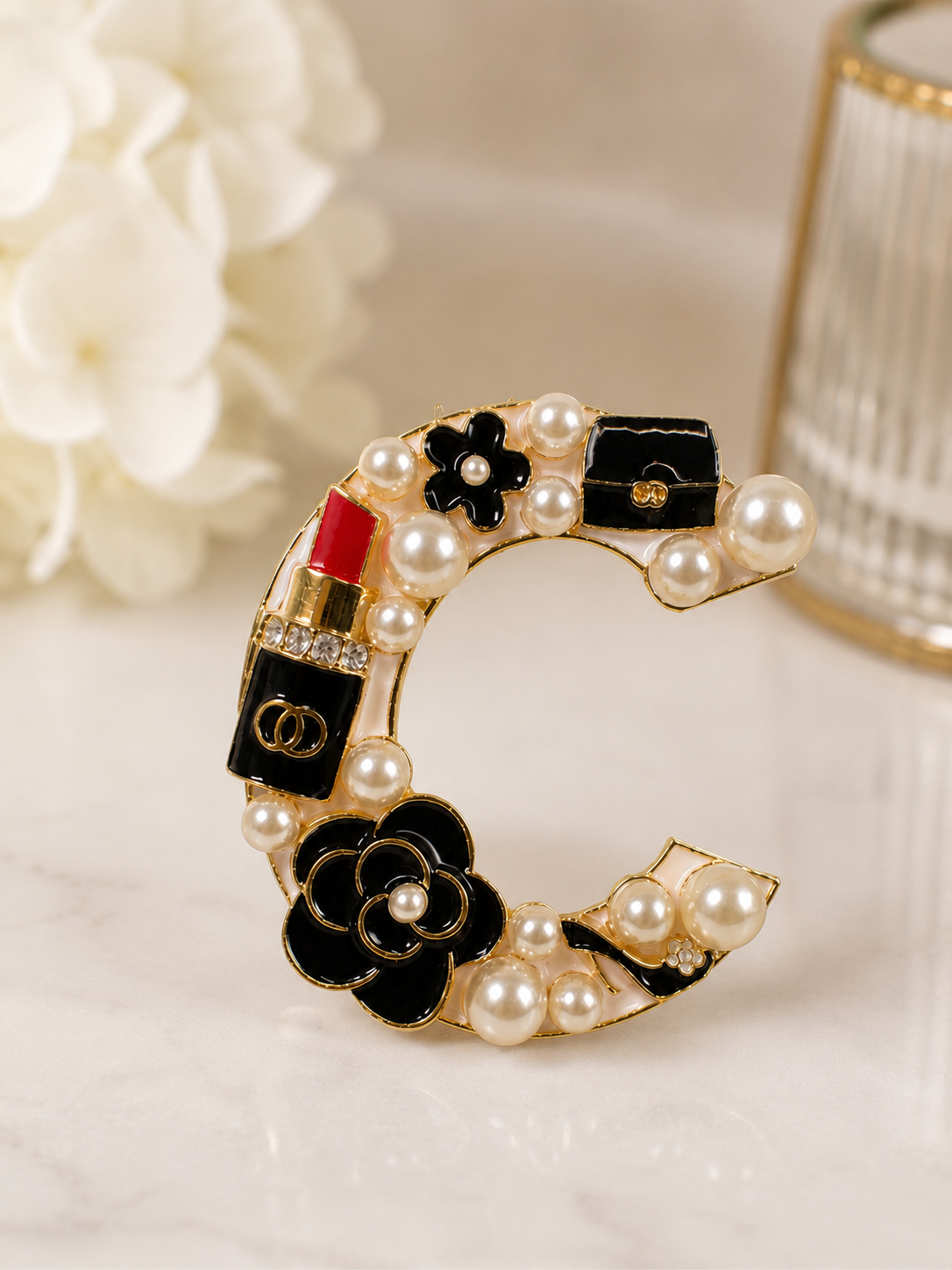 Inspired Luxe Pearl Statement Brooch