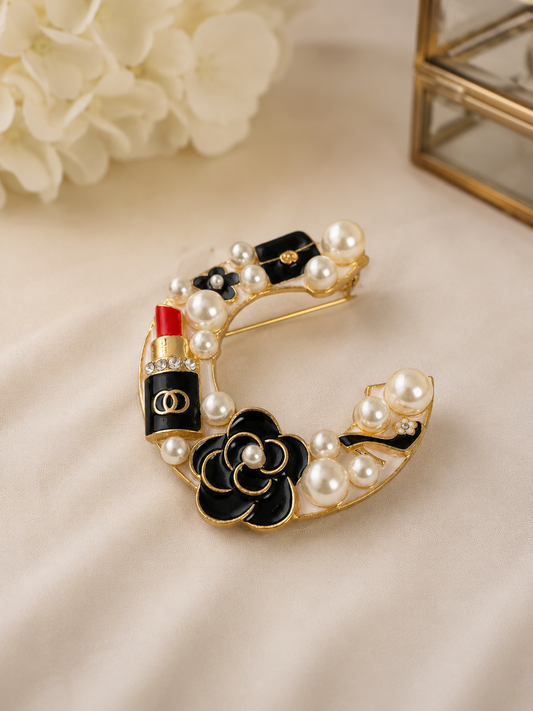 Inspired Luxe Pearl Statement Brooch