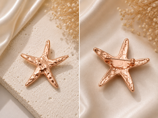 Coastal Starfish Statement Brooch