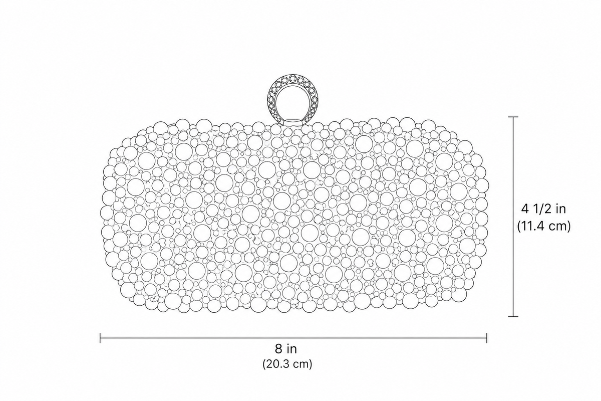 Pearl Luxe Crystal Clutch